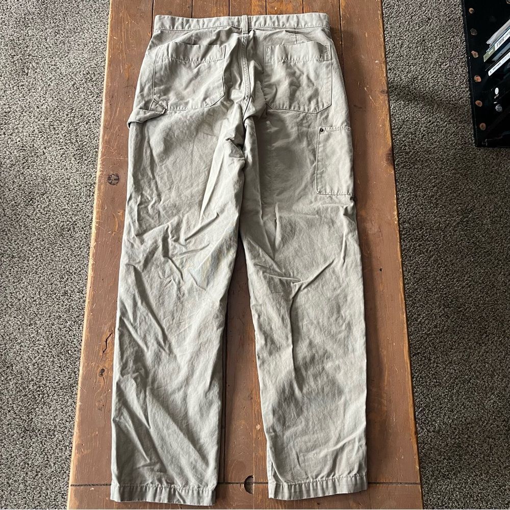 GAP Men's Carpenter Pants 30x30 Khaki Beige Relaxed Fit Workwear - Picture 6 of 9